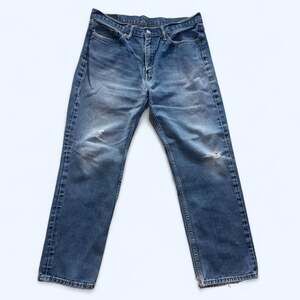 Levi's 514 Straight Leg Blue Denim Jeans 36x30